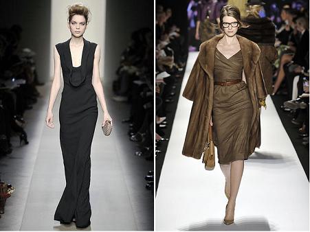 De la stanga la dreapta: Bottega Venetta A/W 2008, Michael Kors A/W 2008