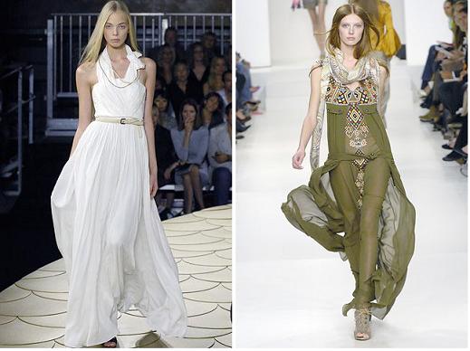 Rochii maxi din colectiile Philip Lim si Matthew Williamson S/S 2008