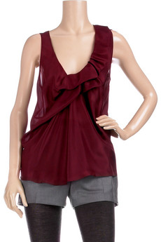 Chloe silk chiffon top