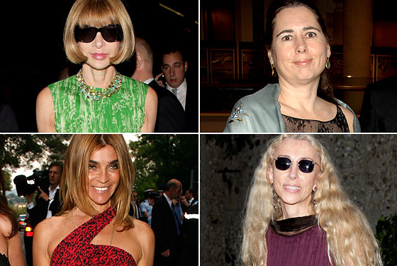 Cele patru editoare Vogue: Anna Wintour, Alexandra Schulman, Carine Roitfeld, Franca Sozzani