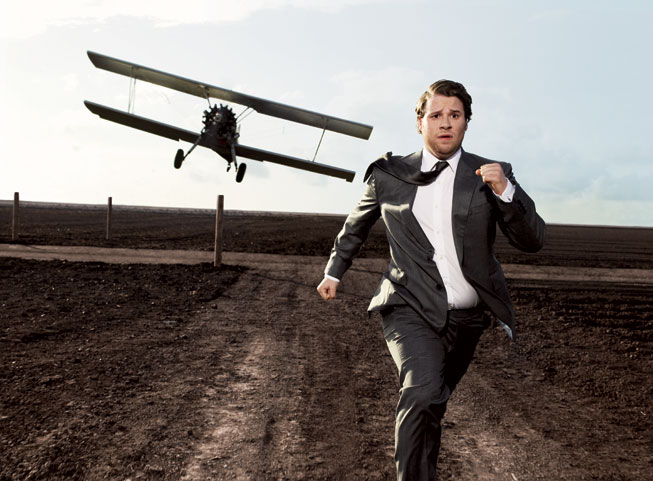 Seth Rogen in “North by Northwest”