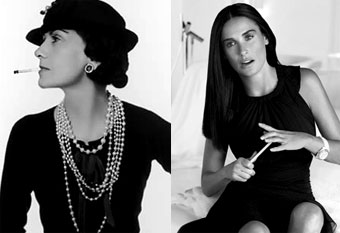 Demi Moore si Coco Chanel