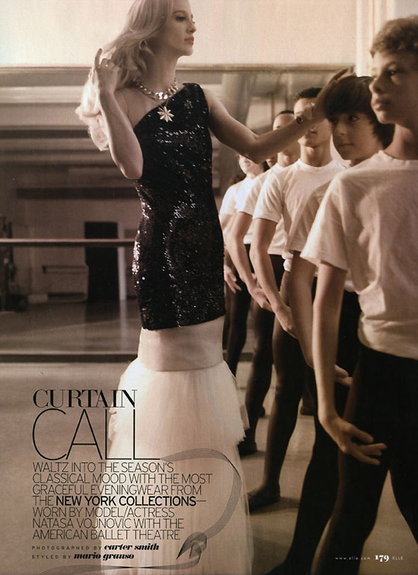 Curtain Call, pictorial de Carter Smith, aparut in Elle US, februarie 2010