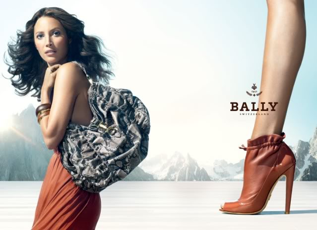 Christy Turlington in campania Bally spring 2010