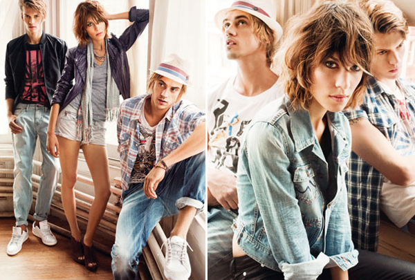 Alexa Chung in campania Pepe Jeans spring 2010