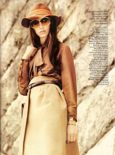 Pictorial: Paris in March, pentru Vogue Russia, editia august 2010; fotograf: KT Auleta, stilist: Brian Molloy, modele: Anne si Kirby Kenny