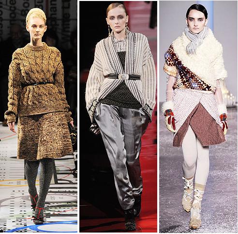 Prada, Etro, Rodarte A/W 2010