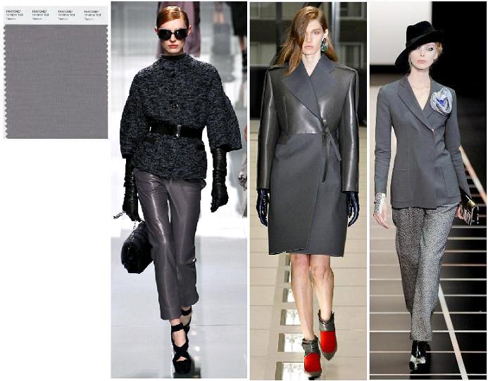 Titanium Pantone 2012: Christian Dior, Balenciaga, Giorgio Armani toamna-iarna 2012